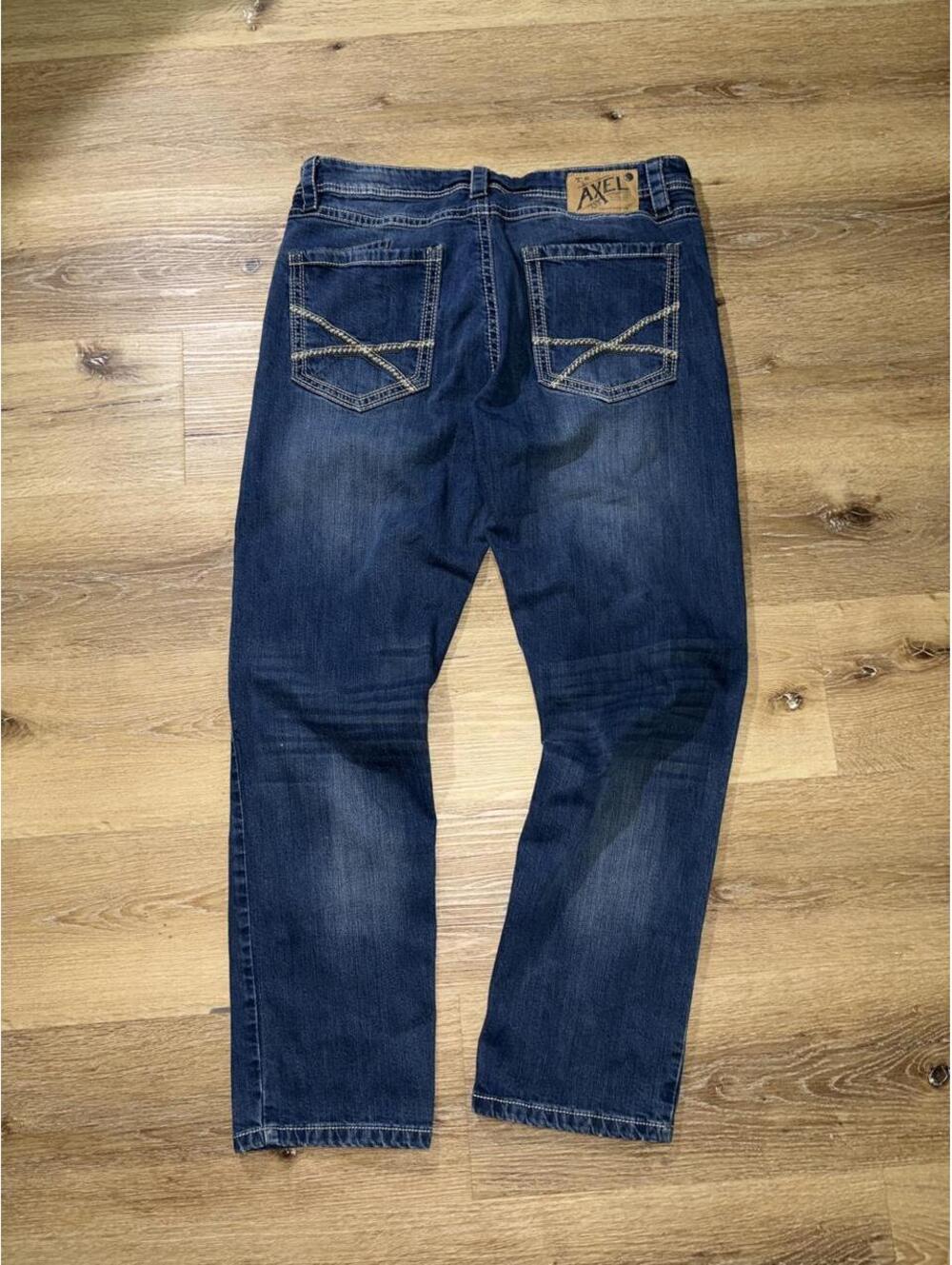 TK Axel Athletic Straight Leg Jeans Men’s 36x32 Dark Wash